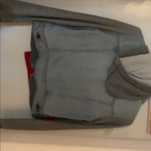 American eagle sweater / jean jacket